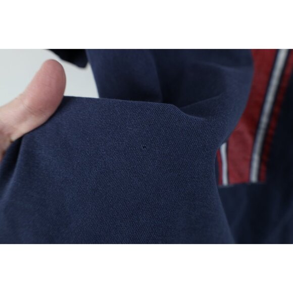 Vintage 90s Mens XL Faded Spell Out New England Patriots Football T-Shirt Blue - Picture 6 of 15